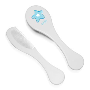 Set perie si pieptene, bleu, PUR, PUR BABY – ofertă, preț și specificații