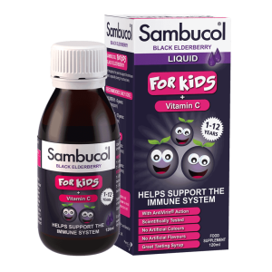 Sirop cu soc negru si vitamina C pentru copii