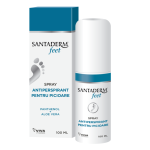 Spray antiperspirant pentru picioare Santaderm Feet