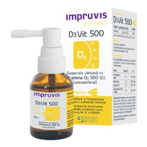 Suspensie uleioasa cu Vitamina D3 500 U.I. spray D3Vit