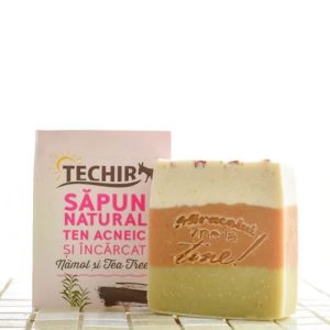 Techir Sapun natural ten acneic si incarcat namol si tea tree
