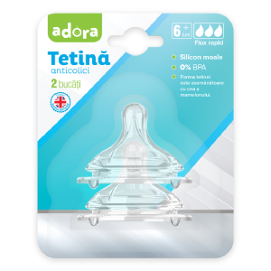 Tetina anticolici cu flux rapid