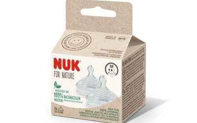Tetina din Silicon Nature, marimea M, 2 bucati, Nuk – Confort si Sustenabilitate