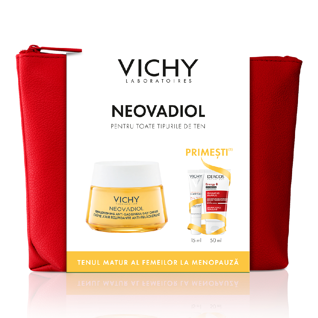 Trusă Neovadiol Post-Menopause cremă de zi cu efect de refacere a lipidelor și redarea fermității 50ml