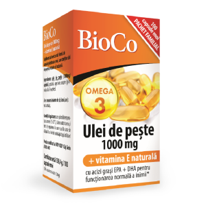 Ulei de pește 1000 mg + vitamina E naturală