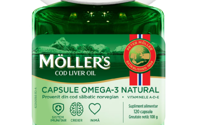 Ulei din ficat de cod, 120 capsule, Moller’s – Beneficii și Utilizare
