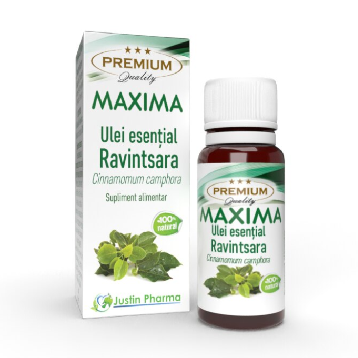 Ulei esential de ravintsara Maxima, 10 ml, Justin Pharma, JUSTIN PHARMA – ofertă, preț și specificații