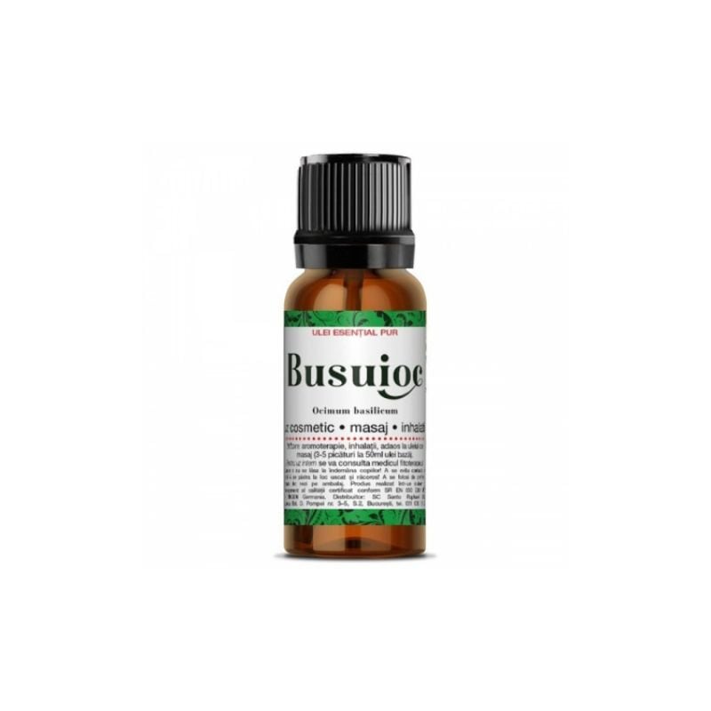 Ulei esential pur de busuioc, 10 ml, Steaua Divina, STEAUA DIVINA – ofertă, preț și specificații