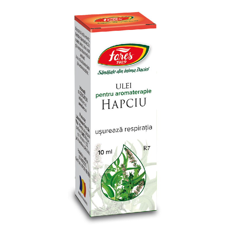 Ulei pentru aromoterapie Hapciu Usureaza Respiratia