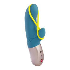 Vibrator Amorino petrol/neon yellow