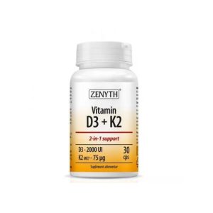 Vitamin D3 2000 UI + K2 75 mcg