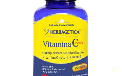 Vitamina C Forte 400 mg – Supliment Imunitate Herbagetica