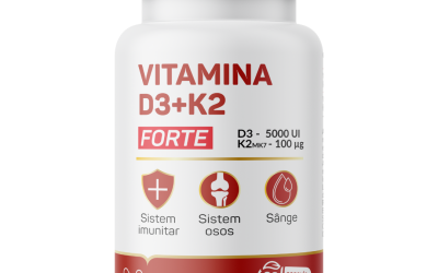 Vitamina D3 5000UI și K2 100mcg Forte – Nutrific