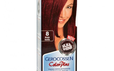 Vopsea de par Silk&Shine, 8 Acaju Inchis – Gerocossen