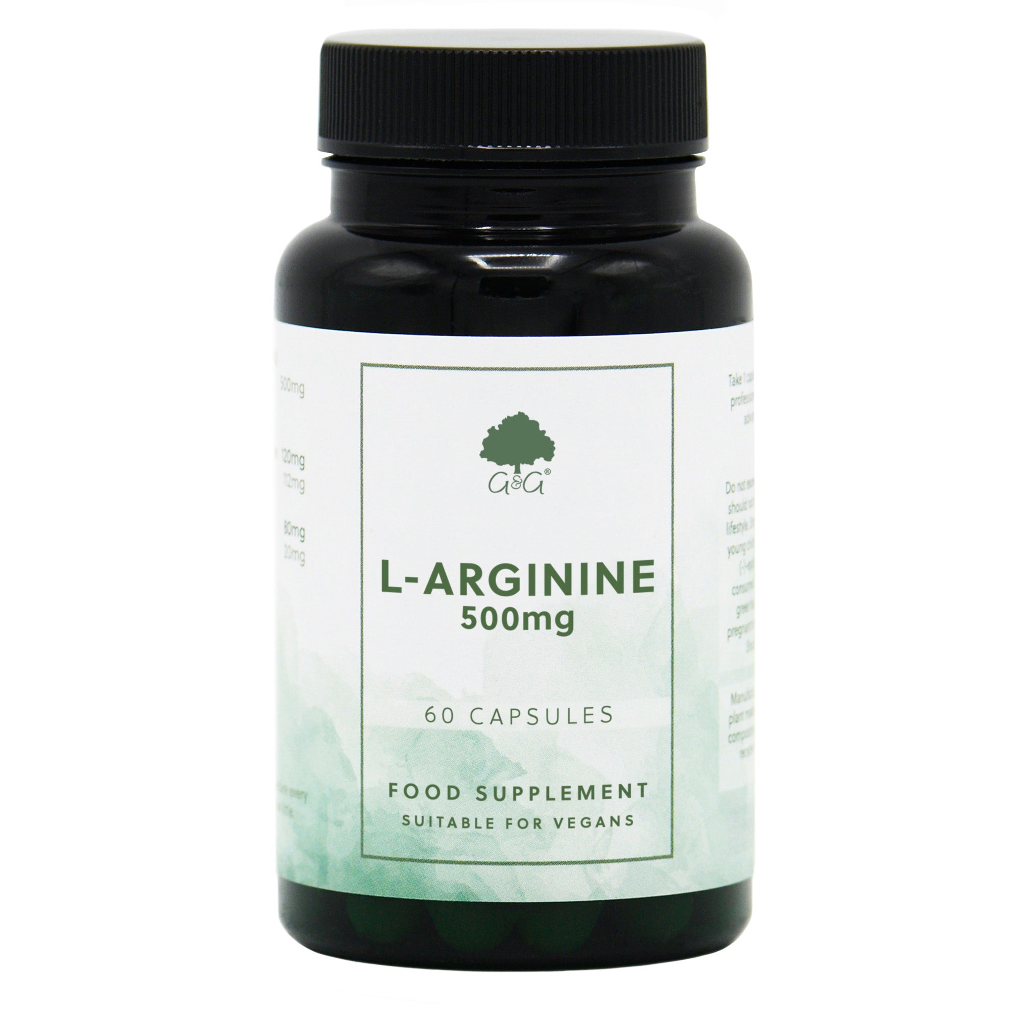L-Arginină 500mg - 60 capsule - Default Title