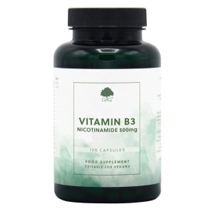 Vitamina B3 (Nicotinamidă) 500mg - 120 capsule - Default Title